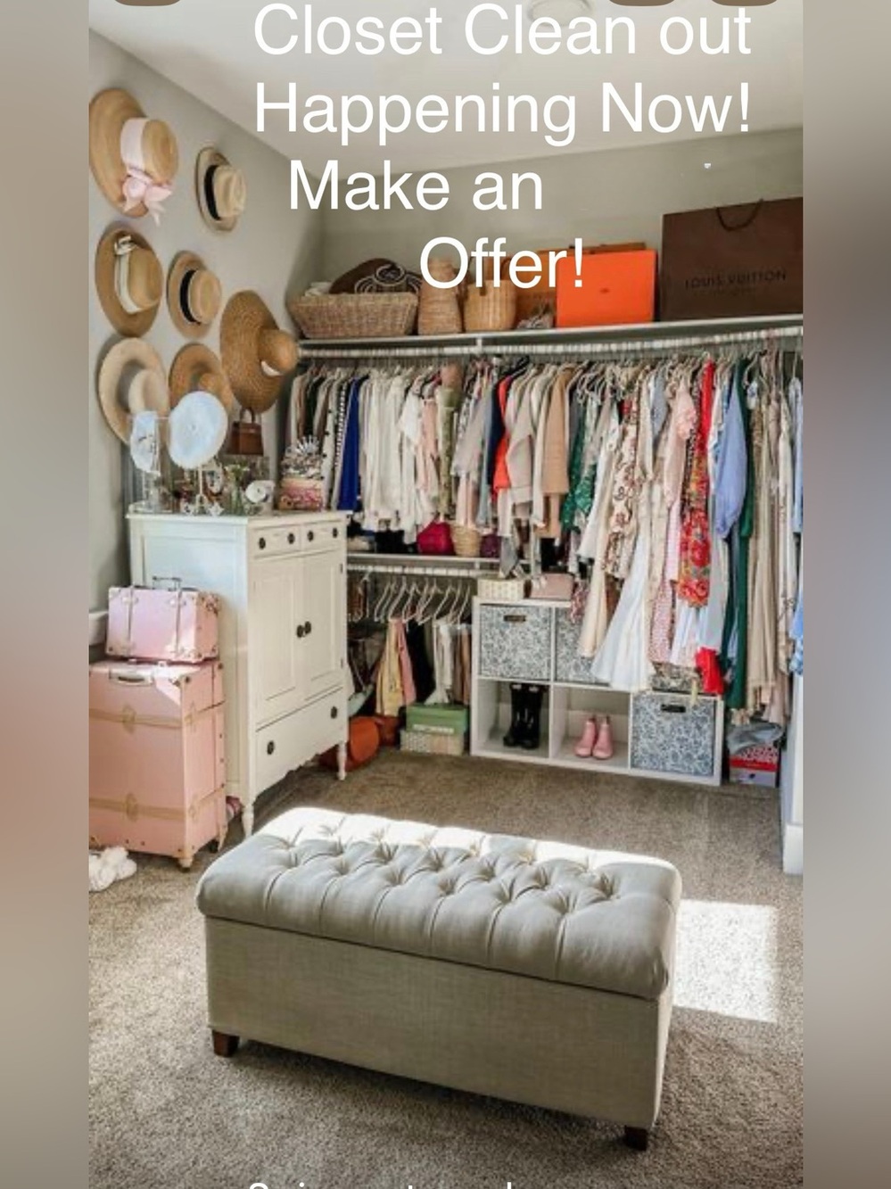 Closet Clean Out Happening Now!  Make an Offer!